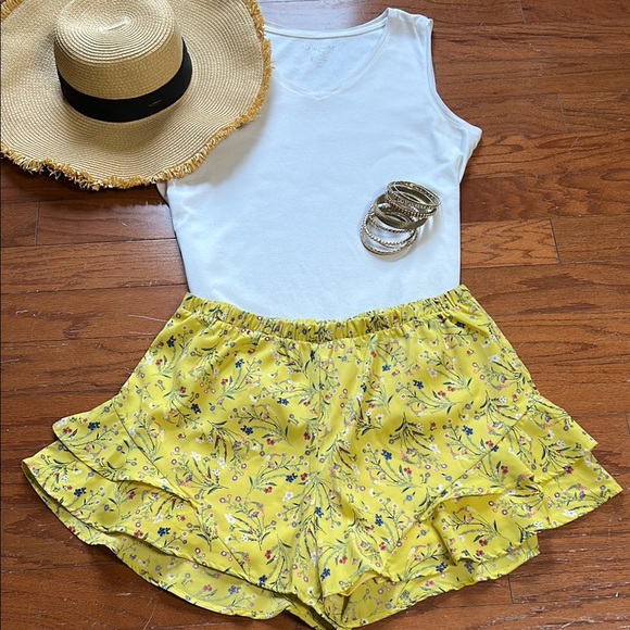 Peach Love California Pants - Peach Love Floral Shorts